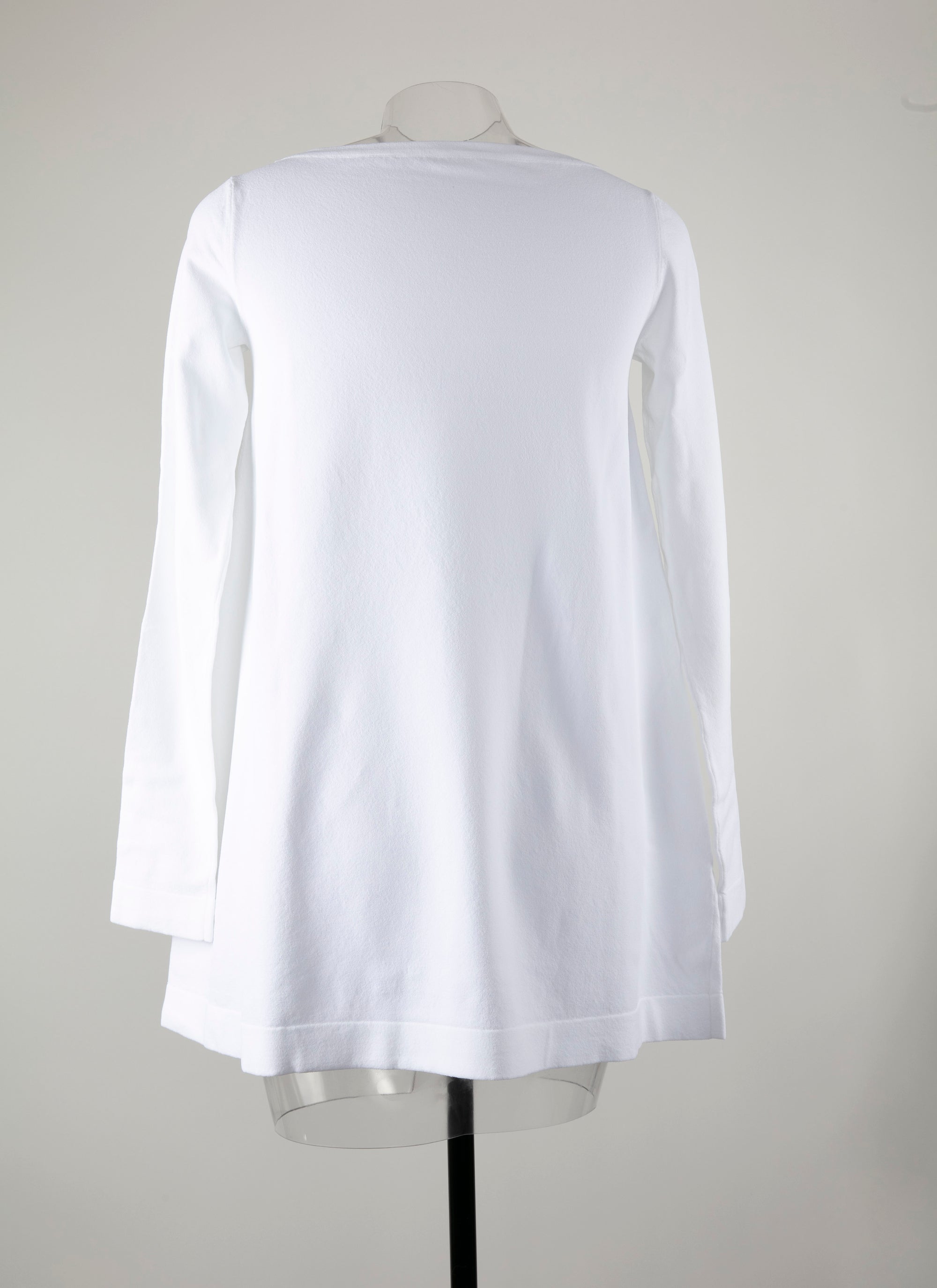 Pull à manches longues en maille - Blanc