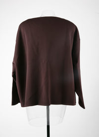 Pull uniforme Adage Divide en maille - Marron Foncé