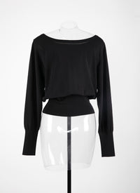 Iconic knitted long sleeve jumper - Black