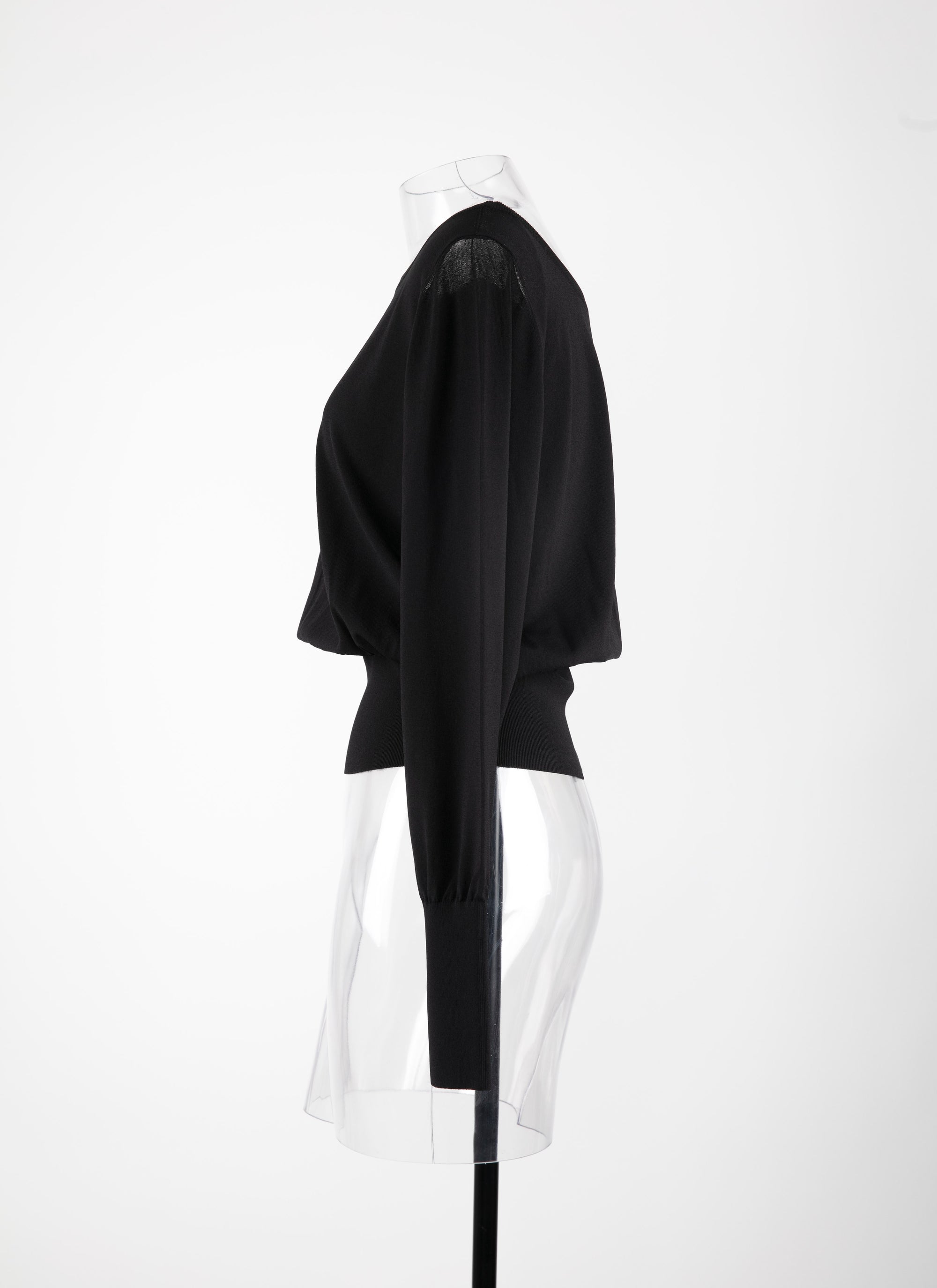 Iconic knitted long sleeve jumper - Black