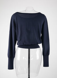 Pull à manches longues Iconique en maille - Nuit