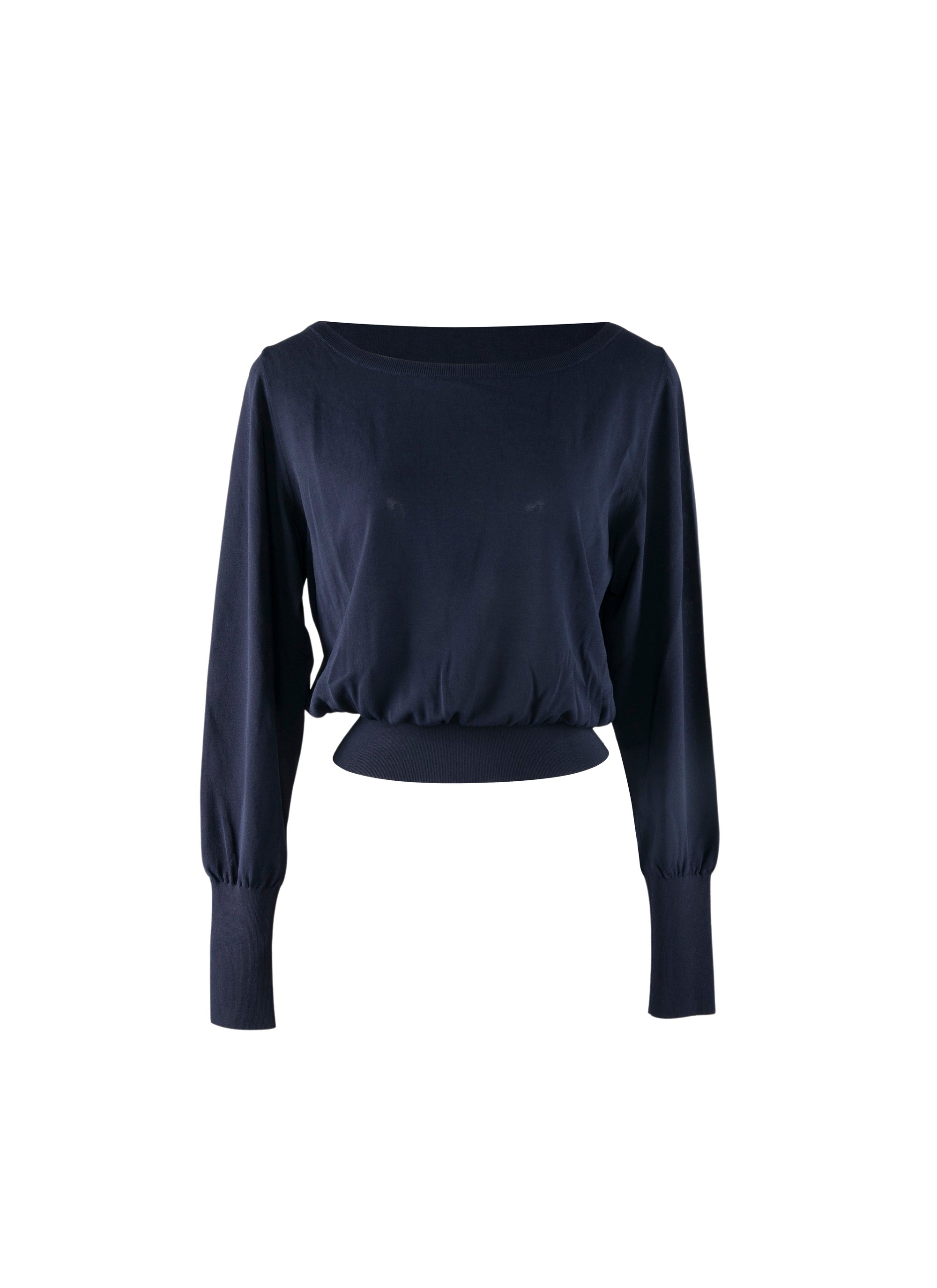 Pull à manches longues Iconique en maille - Nuit