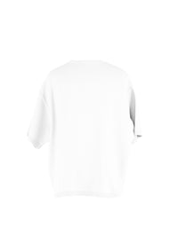 Knitted oversized jumper - White