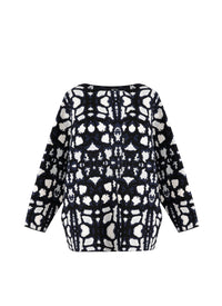 Pull à motif guépard en maille - Multicolore