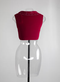Top sans manches Delphes - Magenta