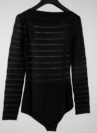 Psyche long sleeve bodysuit - Black