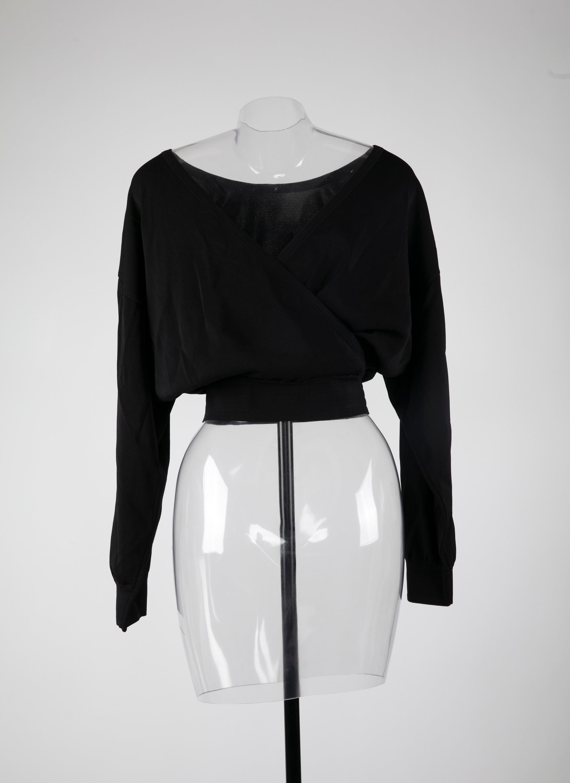 Iconic knitted bat-sleeve jumper - Black