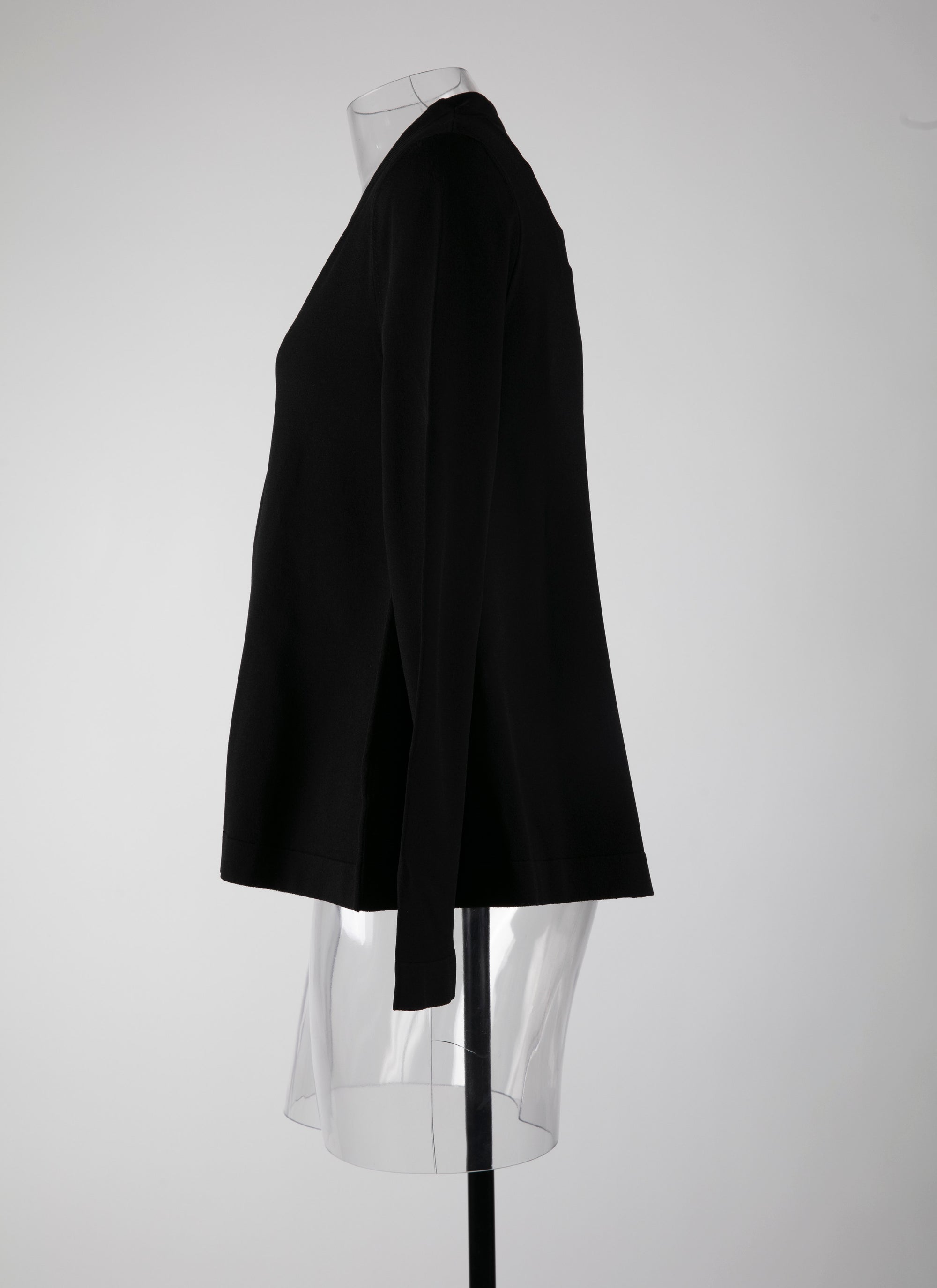 Cardigan à manches longues en maille - Noir