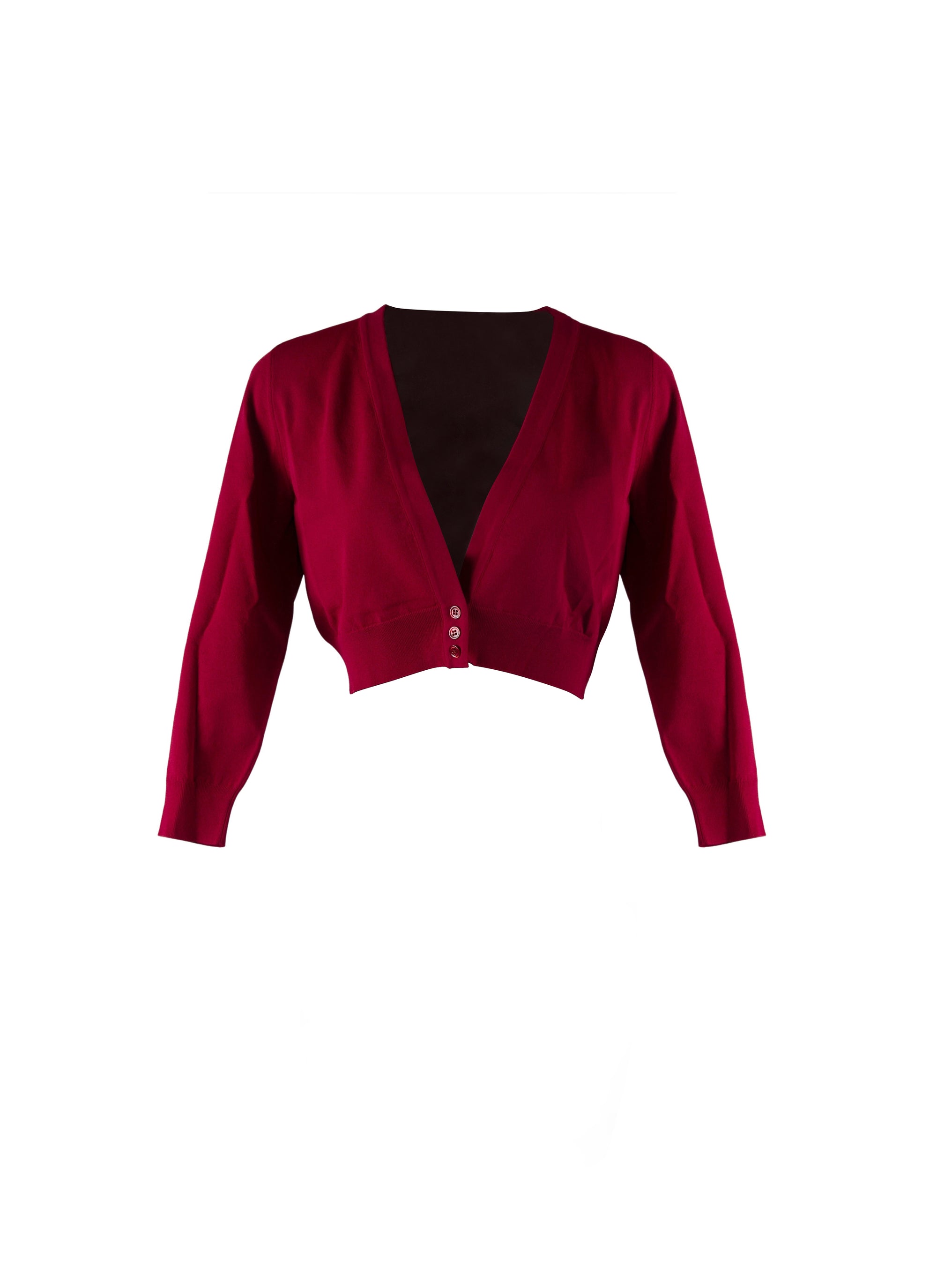 Cardigan à manches longues en maille - Magenta