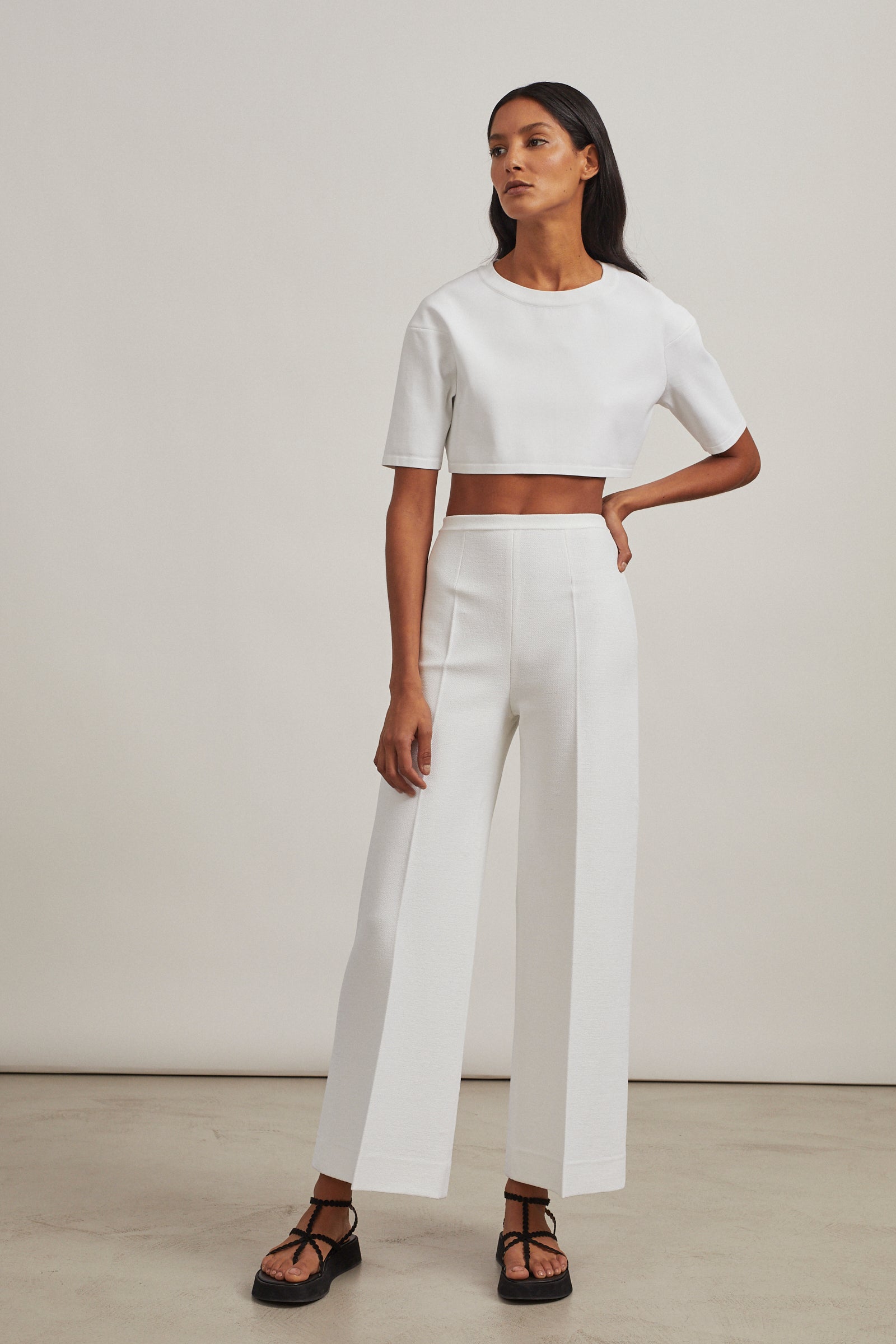 Knitted jumper - White