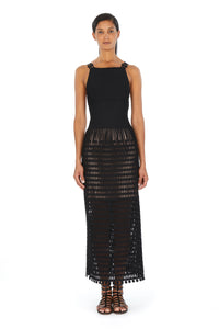 Kalimba sleeveless maxi dress - Black