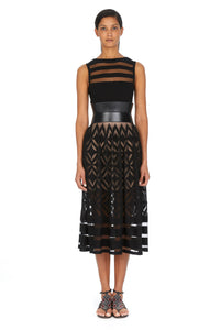 Sleeveless maxi dress Natte - Black